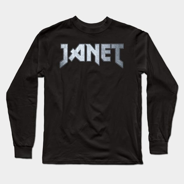 Heavy metal Janet Long Sleeve T-Shirt by KubikoBakhar